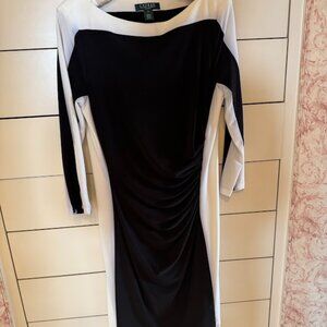Ralph Lauren (Lauren) black and white dress